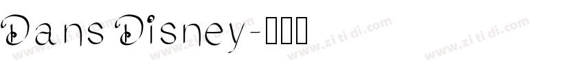 Dans Disney字体转换